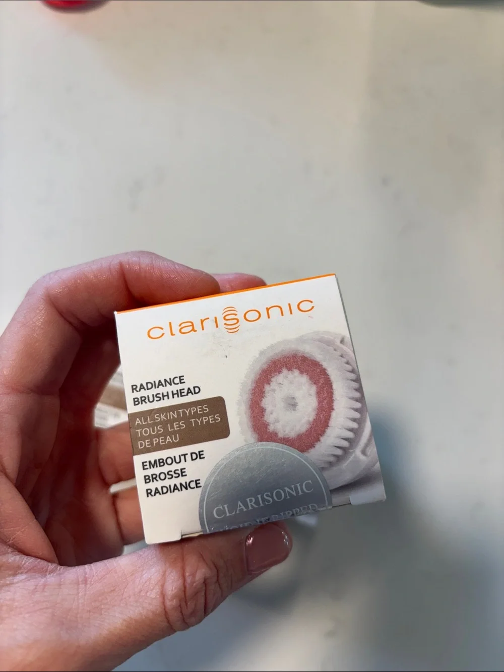 NEW Clarisonic White and Pink Radiance Brush Heads (Pack of 3) For all skin type